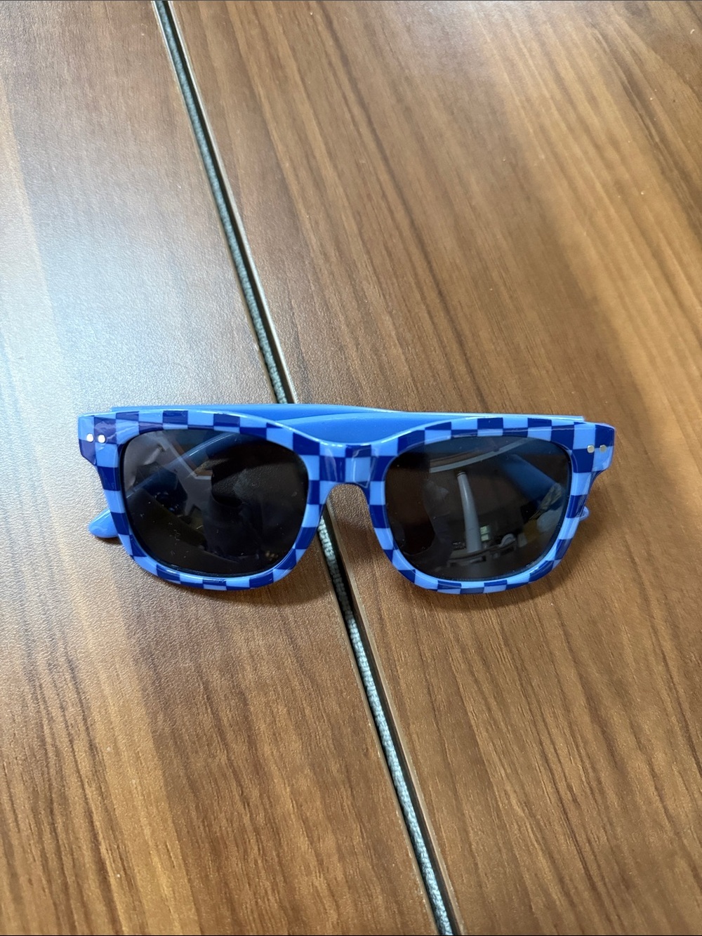 J. Crew Kids Blue Checkerboard Sunglasses